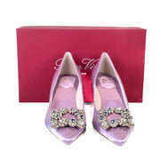 Roger Vivier Flower Strass Buckle Pump Shoes